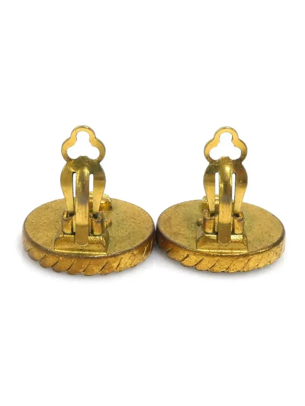 Auth Chanel Vintage Cc Logo Clip On #303077C32B